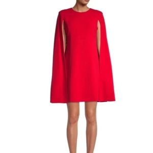 Calvin Klein Cape Dress - Red Size 12